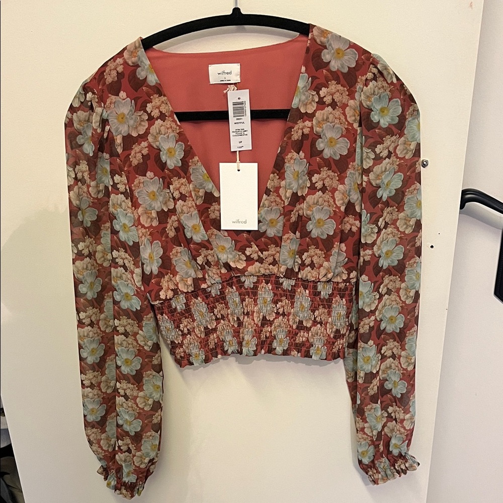 NWT Wilfred Floral Blouse
